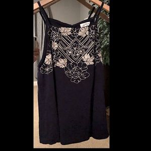 3 for $15 Eyeshadow embroidered blouse sz L